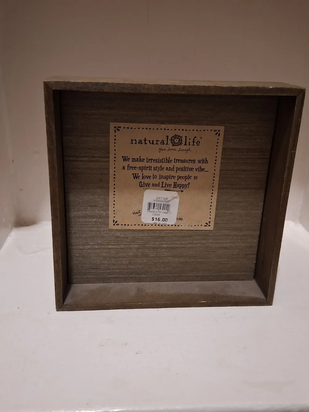 Natural Life Wooden Boho Block Sign